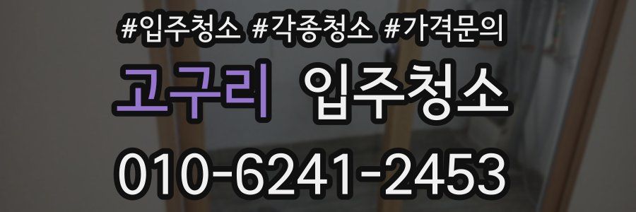 고구리 이사청소