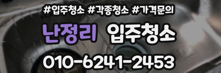 난정리 이사청소