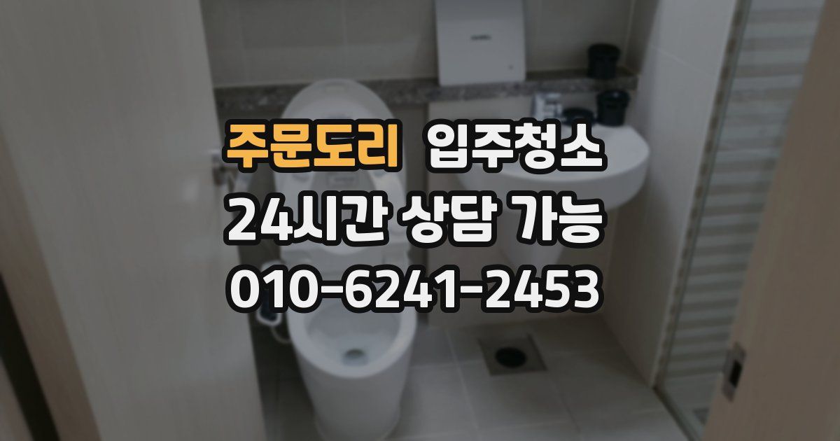 주문도리 입주청소