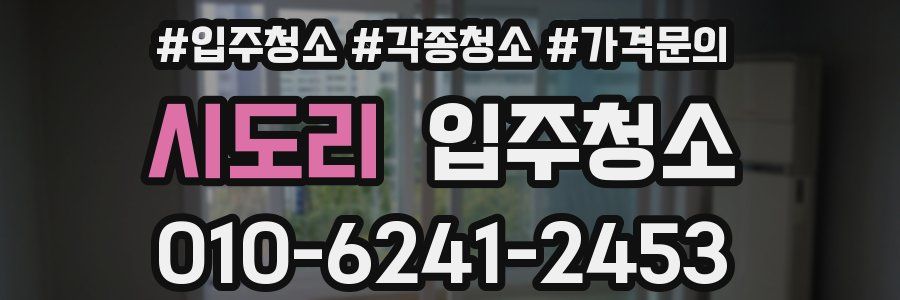 시도리 이사청소