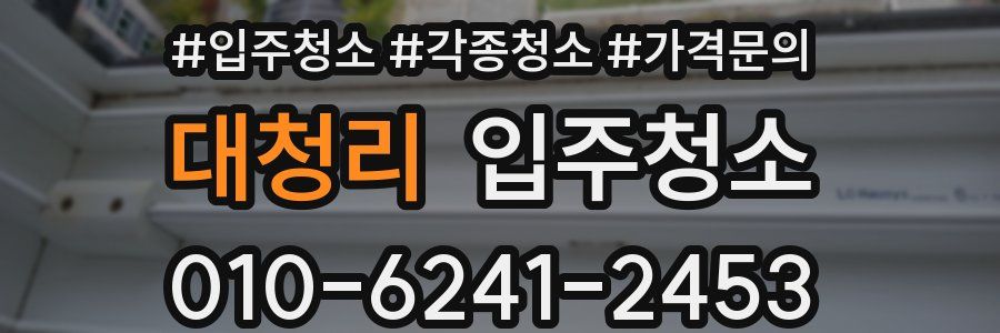 대청리 이사청소