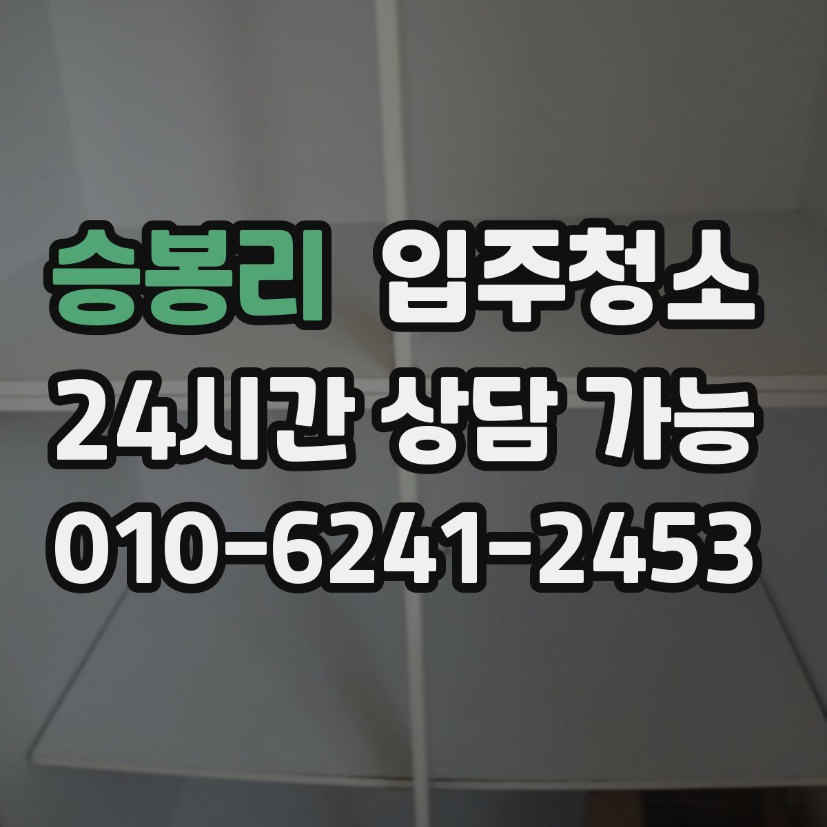 승봉리 원룸청소