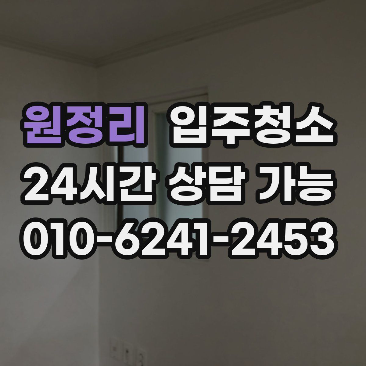 원정리 원룸청소