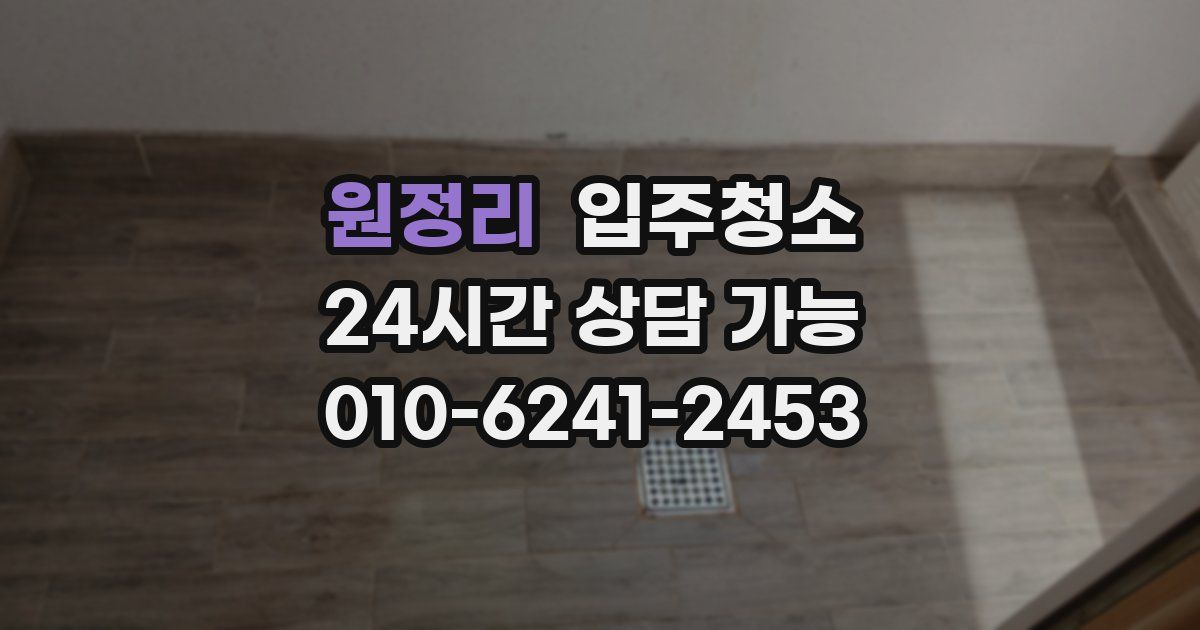 원정리 입주청소