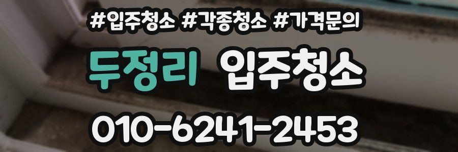 두정리 이사청소