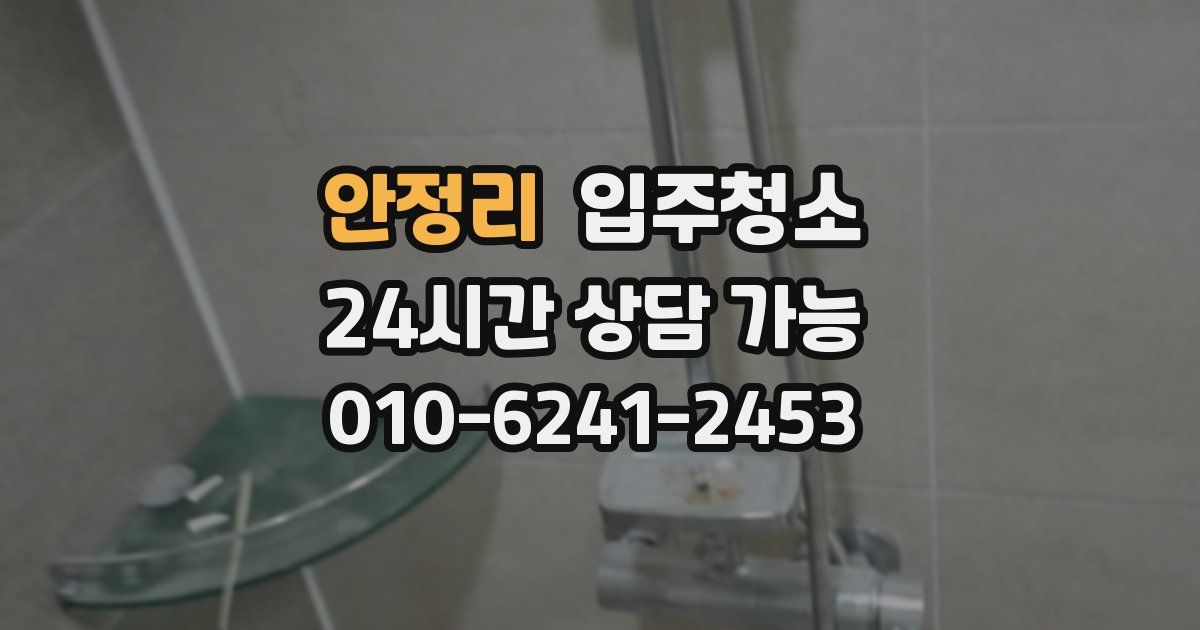 안정리 입주청소