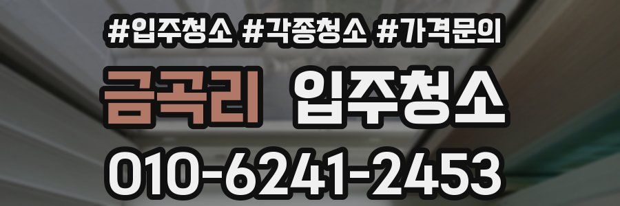 금곡리 이사청소