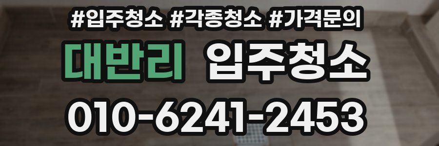 대반리 이사청소