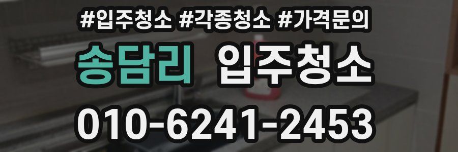 송담리 이사청소