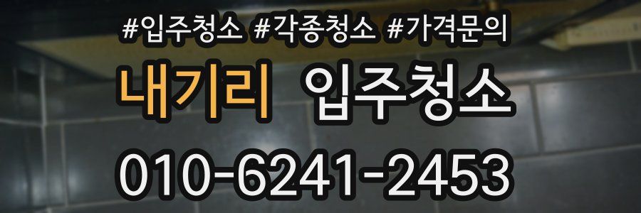 내기리 이사청소