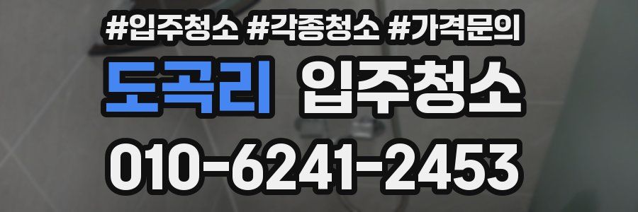 도곡리 이사청소