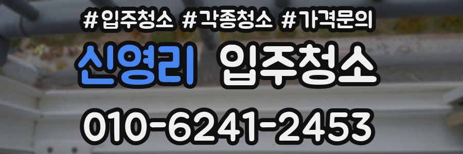 신영리 이사청소