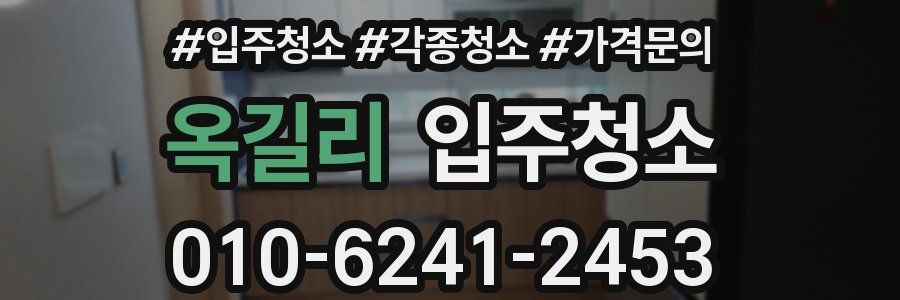 옥길리 이사청소