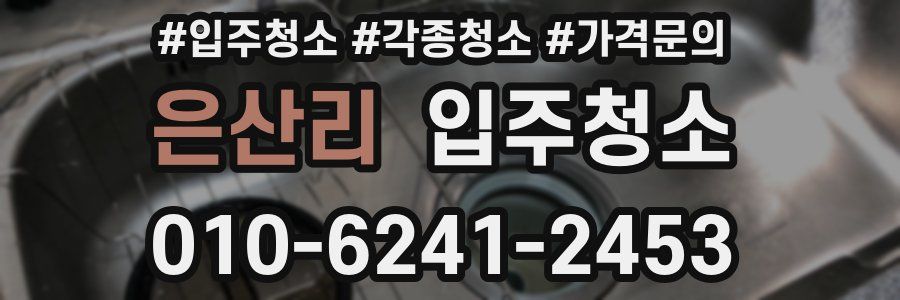 은산리 이사청소