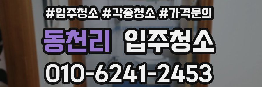 동천리 이사청소