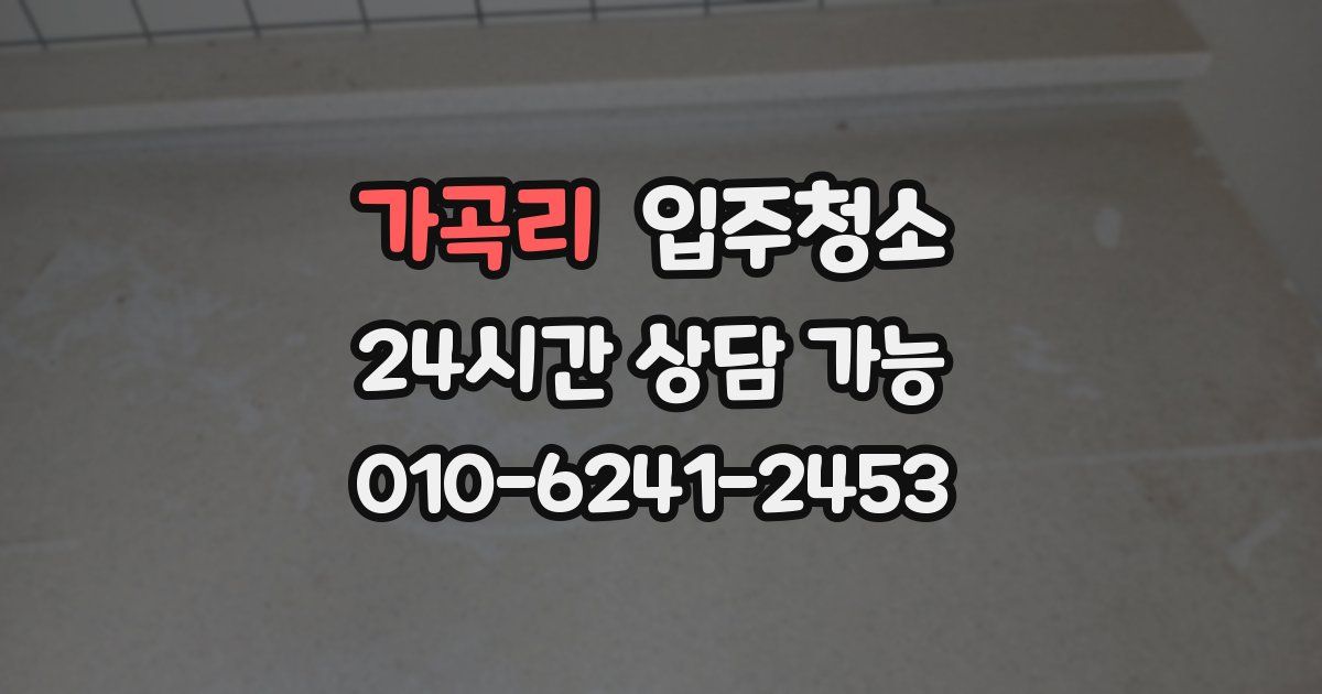 가곡리 입주청소