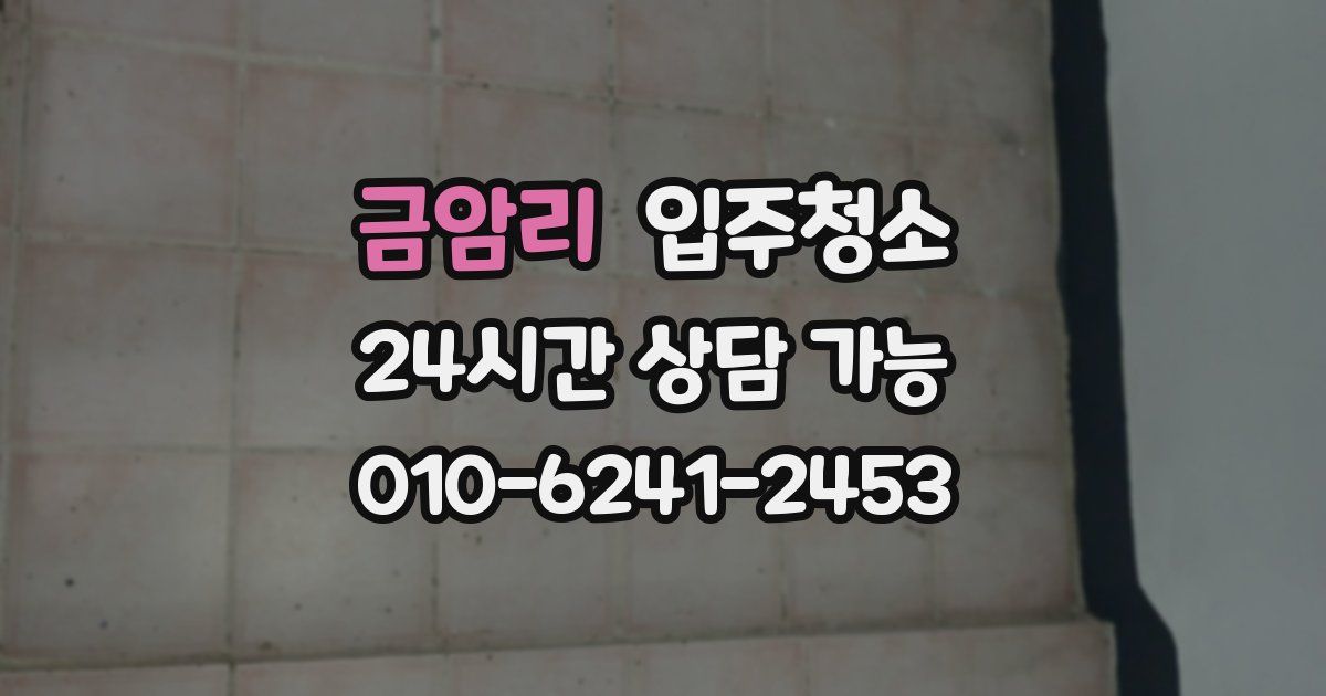 금암리 입주청소