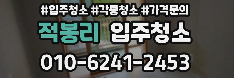 적봉리 이사청소