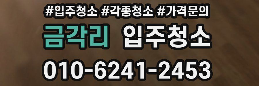 금각리 이사청소