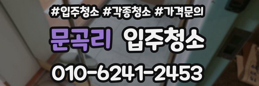 문곡리 이사청소