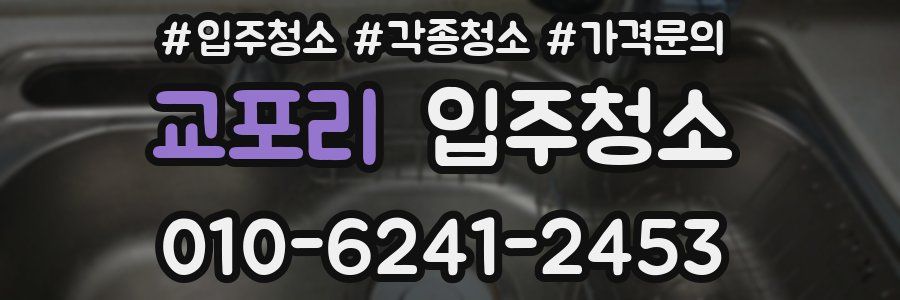 교포리 이사청소