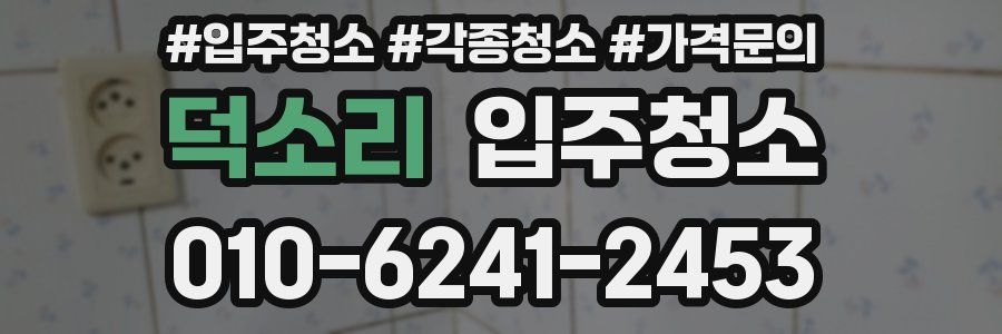 덕소리 이사청소