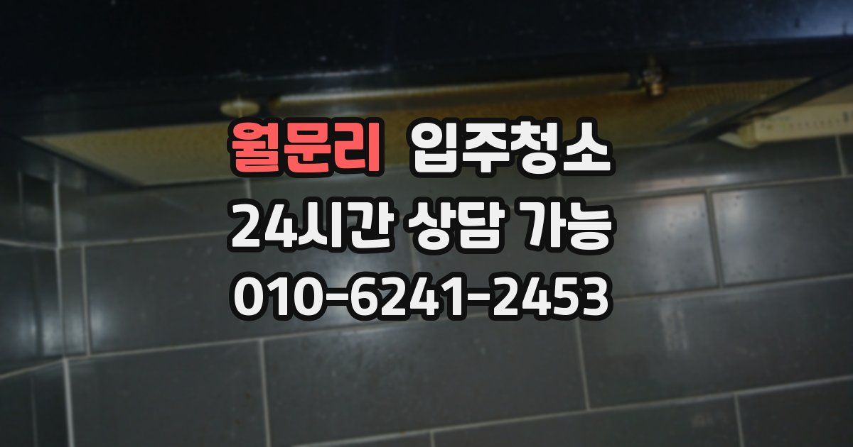 월문리 입주청소