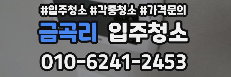 금곡리 이사청소