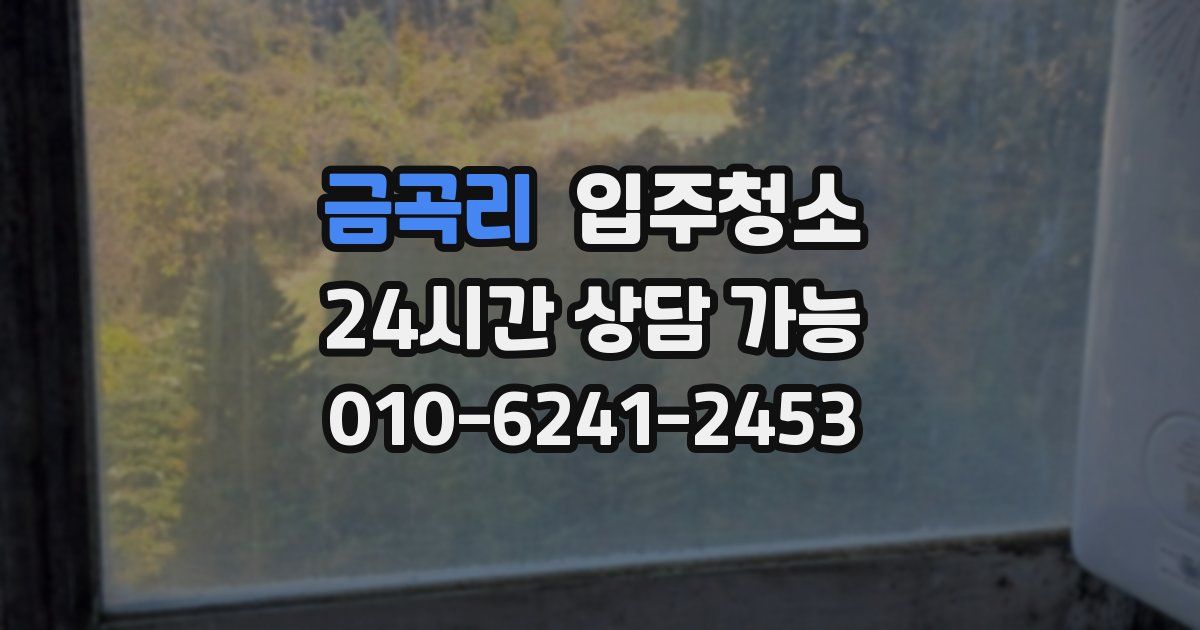 금곡리 입주청소