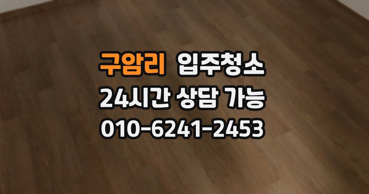 구암리 입주청소