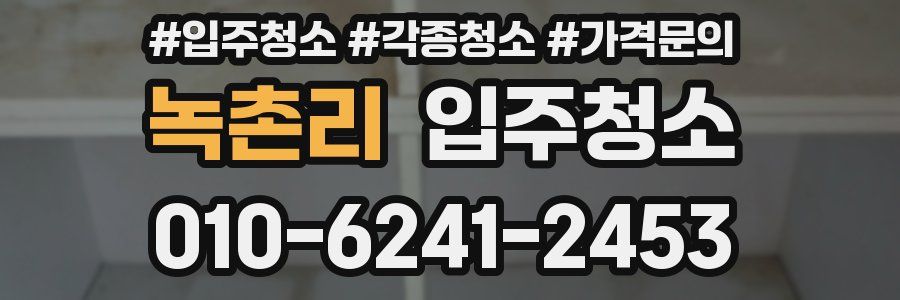 녹촌리 이사청소