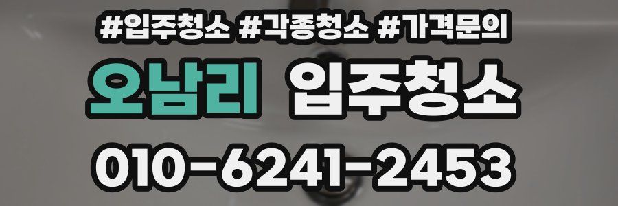 오남리 이사청소