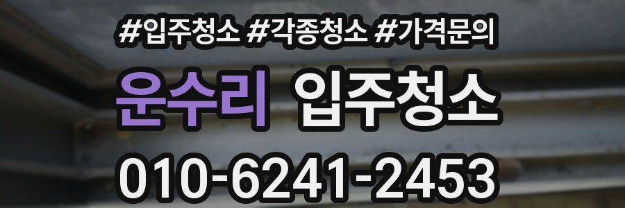 운수리 이사청소