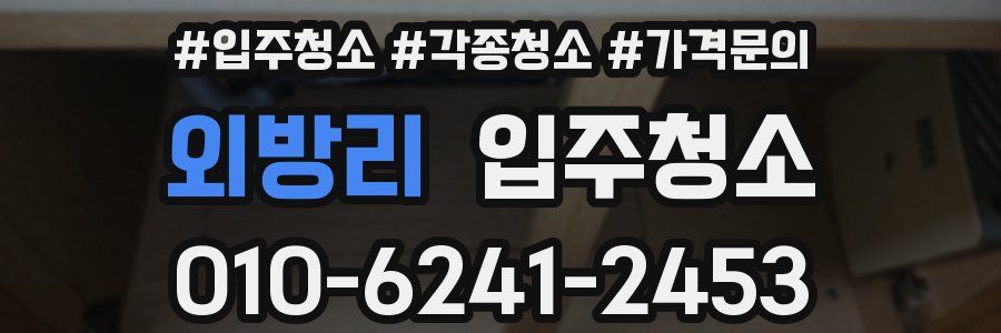 외방리 이사청소