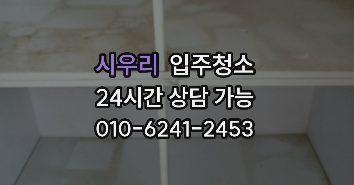 시우리 입주청소