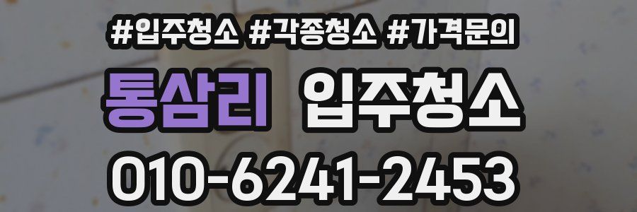 통삼리 이사청소