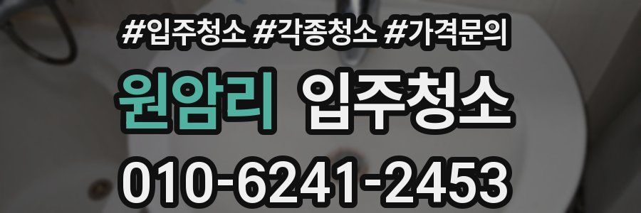 원암리 이사청소