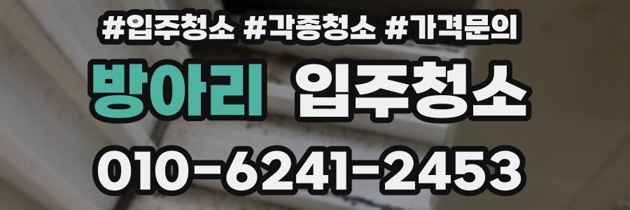 방아리 이사청소