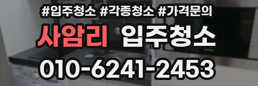 사암리 이사청소