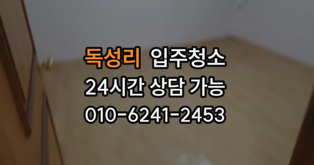 독성리 입주청소