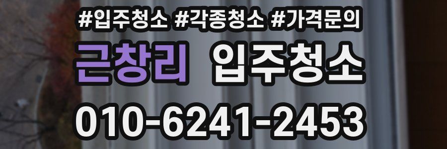 근창리 이사청소