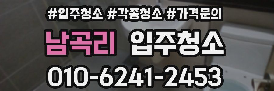 남곡리 이사청소