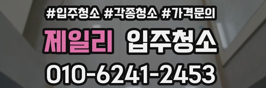 제일리 이사청소