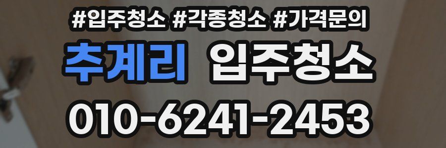 추계리 이사청소