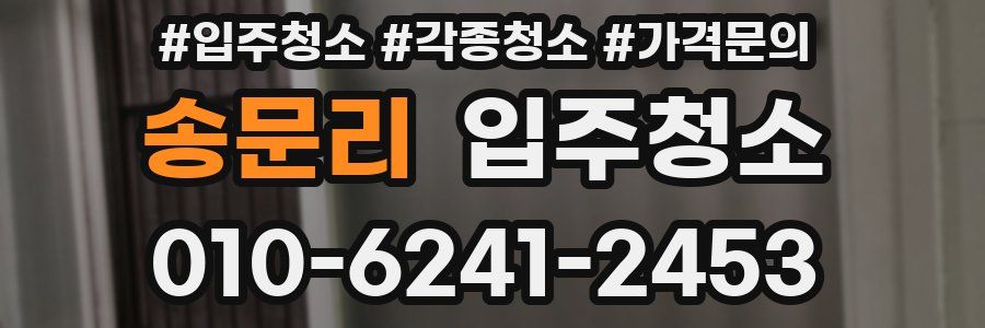 송문리 이사청소