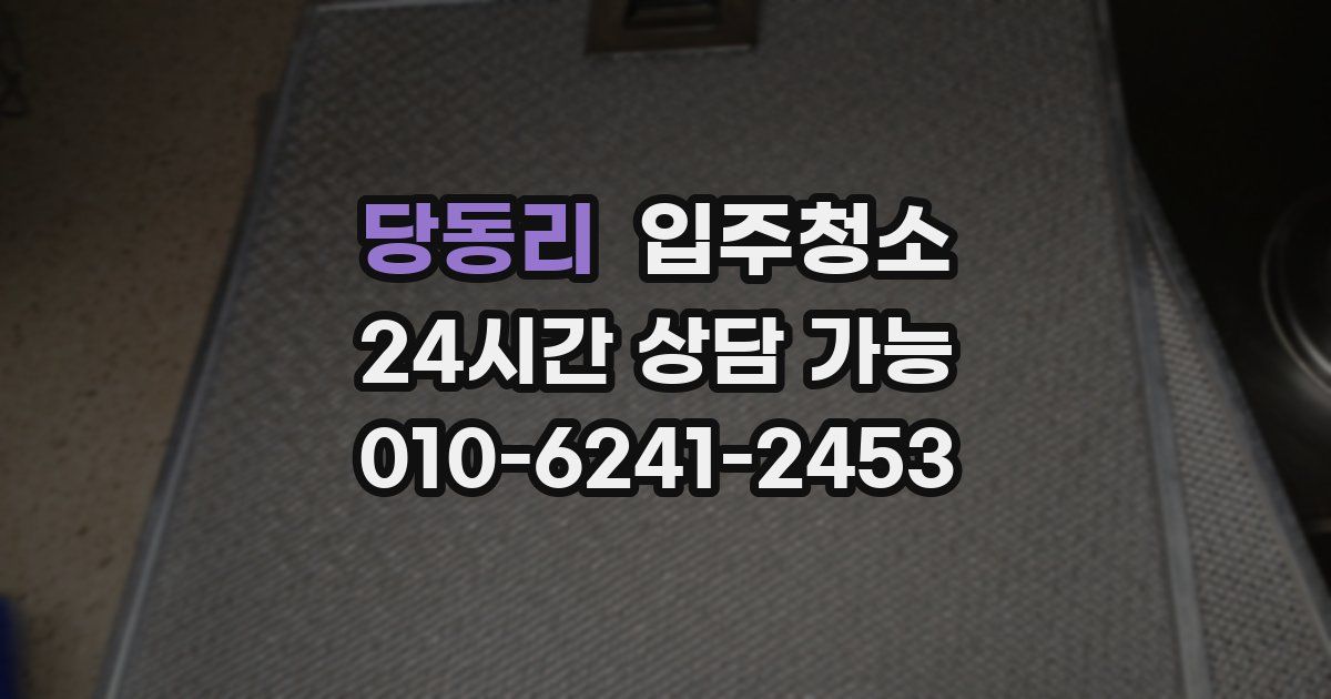 당동리 입주청소