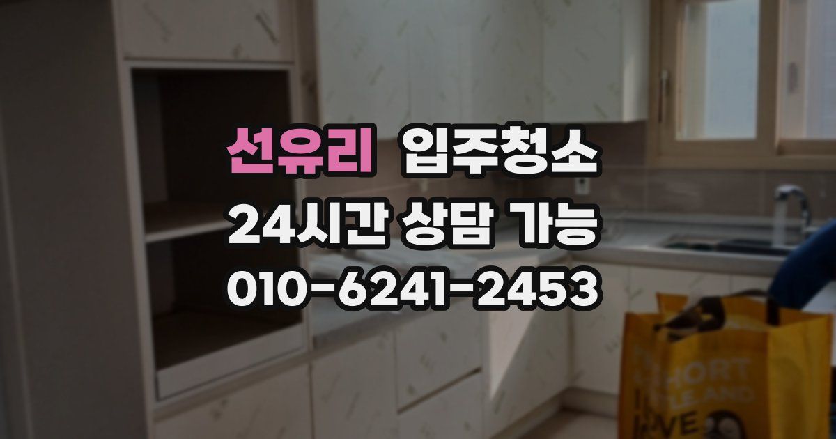 선유리 입주청소