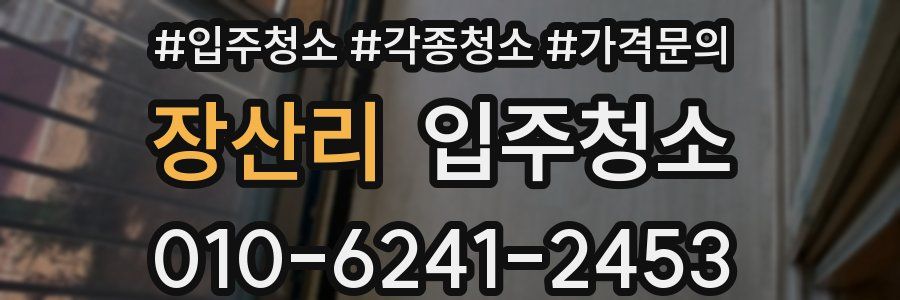 장산리 이사청소