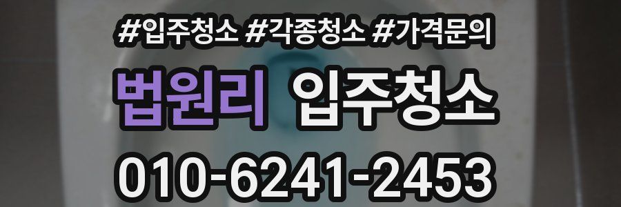 법원리 이사청소