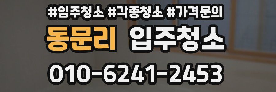 동문리 이사청소